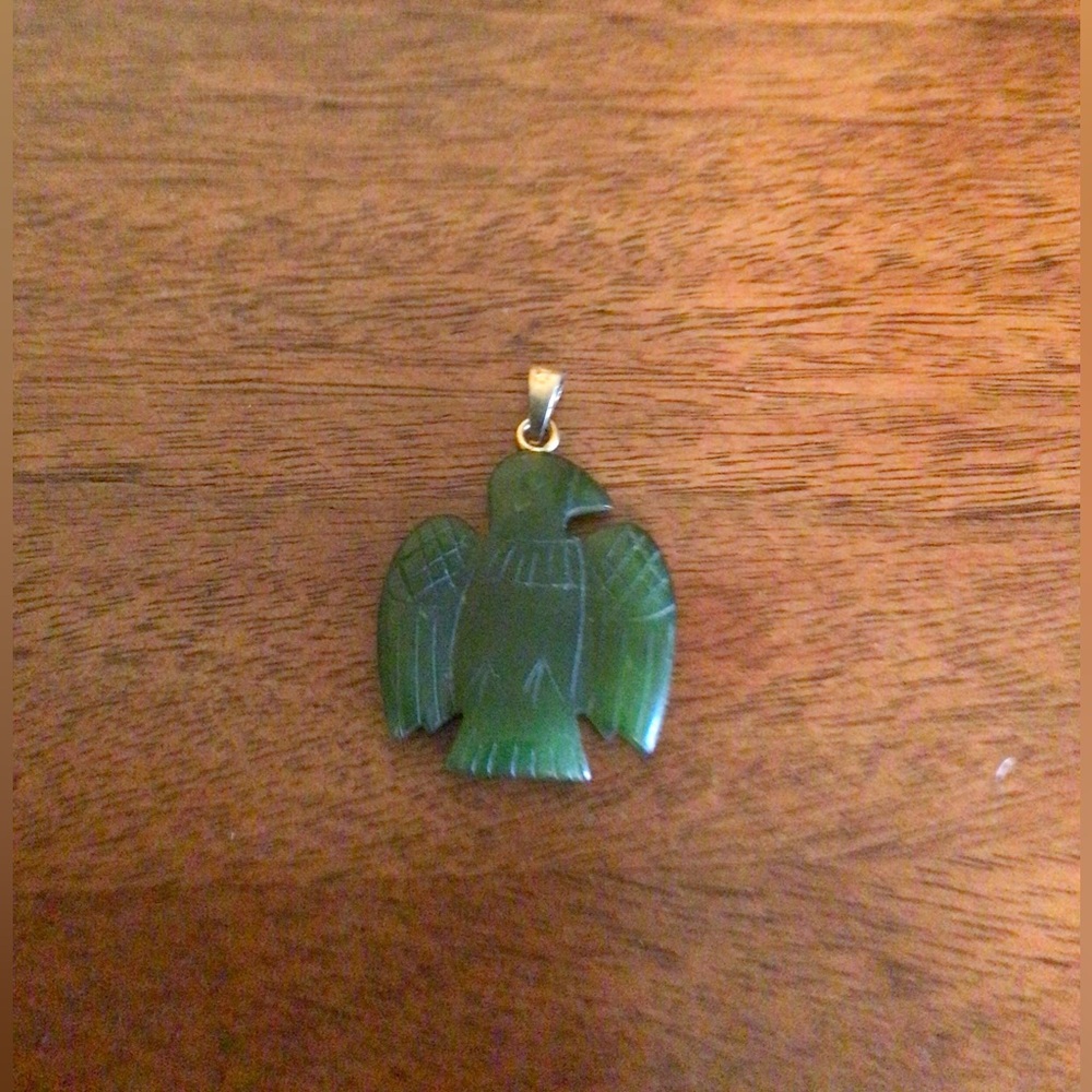 Green Jade Eagle Pendant